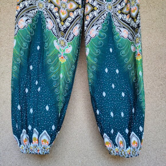 BAMBOO HOUSE Mandala Harem Pants Comfy Lightweight Festival Boho Yoga Hippie S - Picture 6 of 12